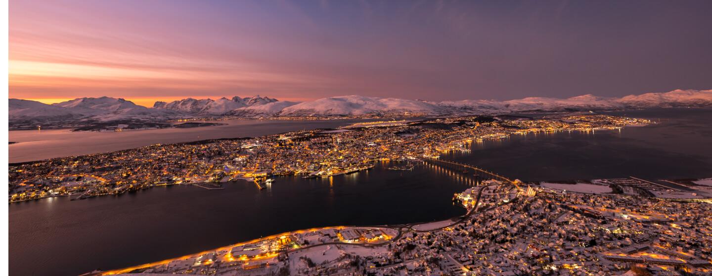 Mørketidslys over Tromsø