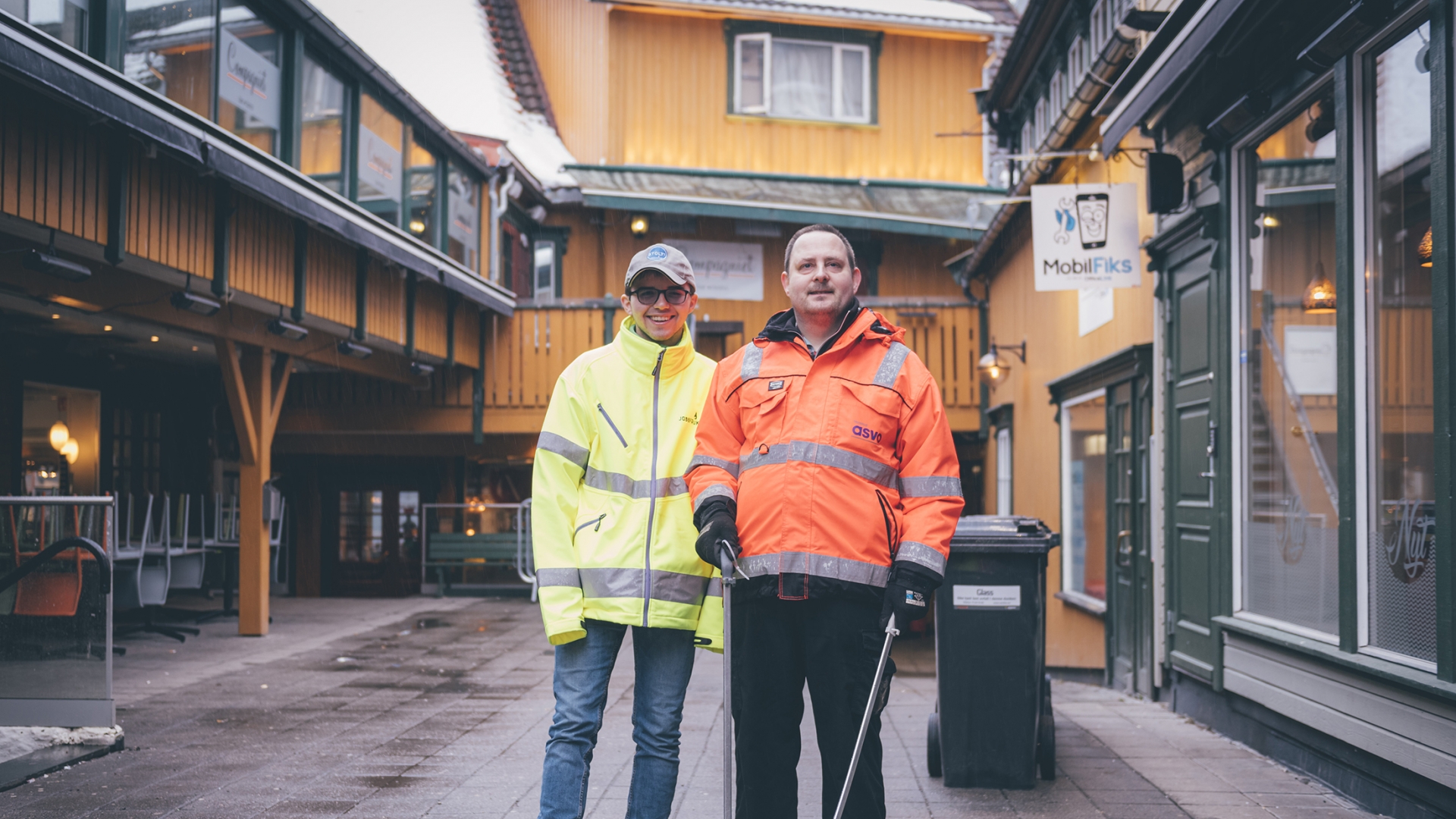 Egon and Rasmus working for Tromsø ASVO