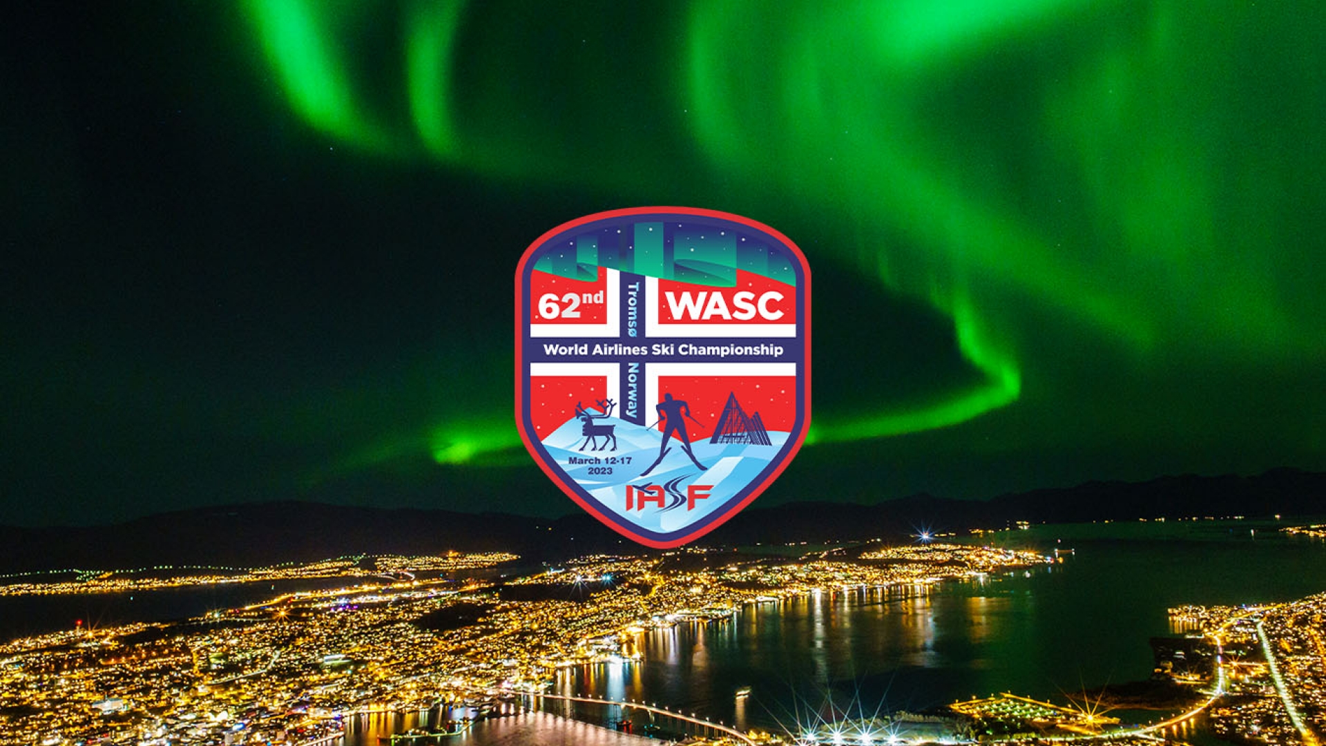 WASC logo med nordlysbakgrunn