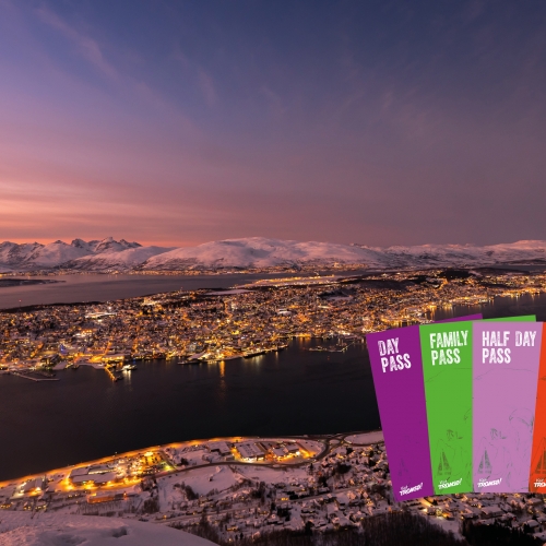 Bilder av Tromsø pass med Tromsøya i bakgrunnen