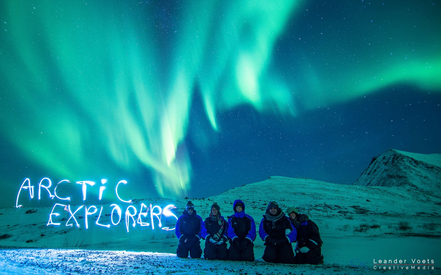 Northern lights and Arctic Explorers
