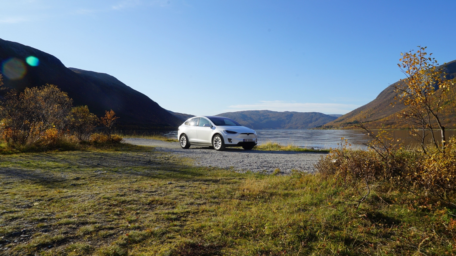 Tre timer Arctic Fjord Sightseeing fra Tromsø med vår eco-vennlige Tesla Model X (AXFS)