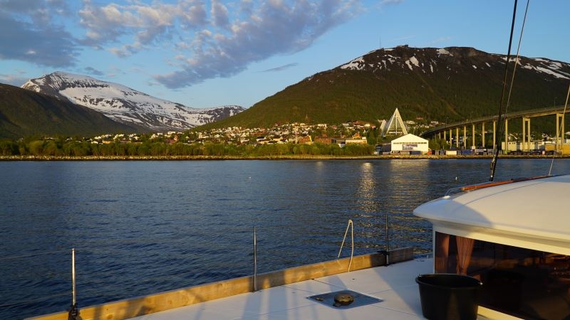 Three Hours Midnight sun sailing with the newest Luxury catamaran Arctic Princess
