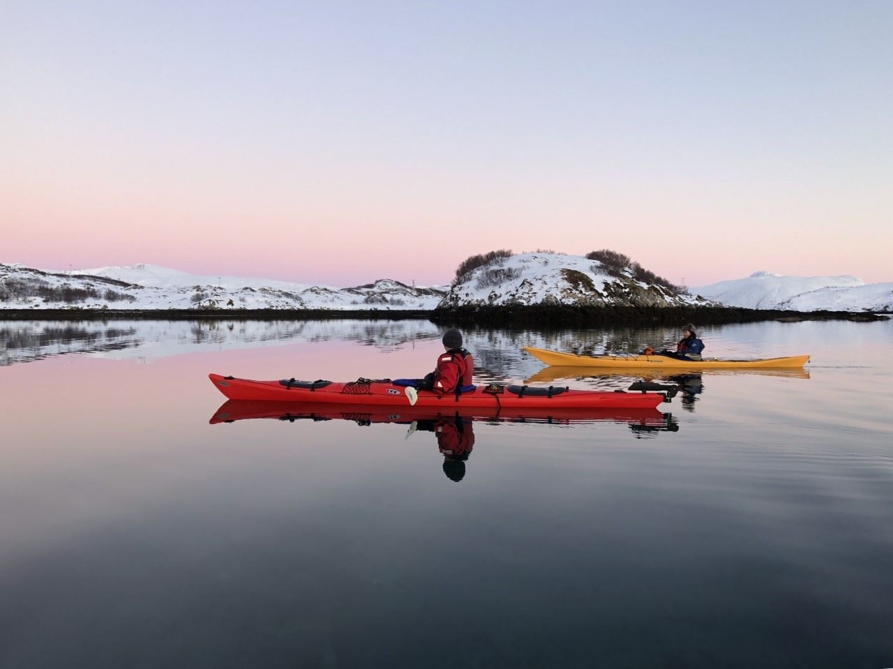 Private three days Arctic Camp with kayaking, skiing and snowshoeing - all inclusive
