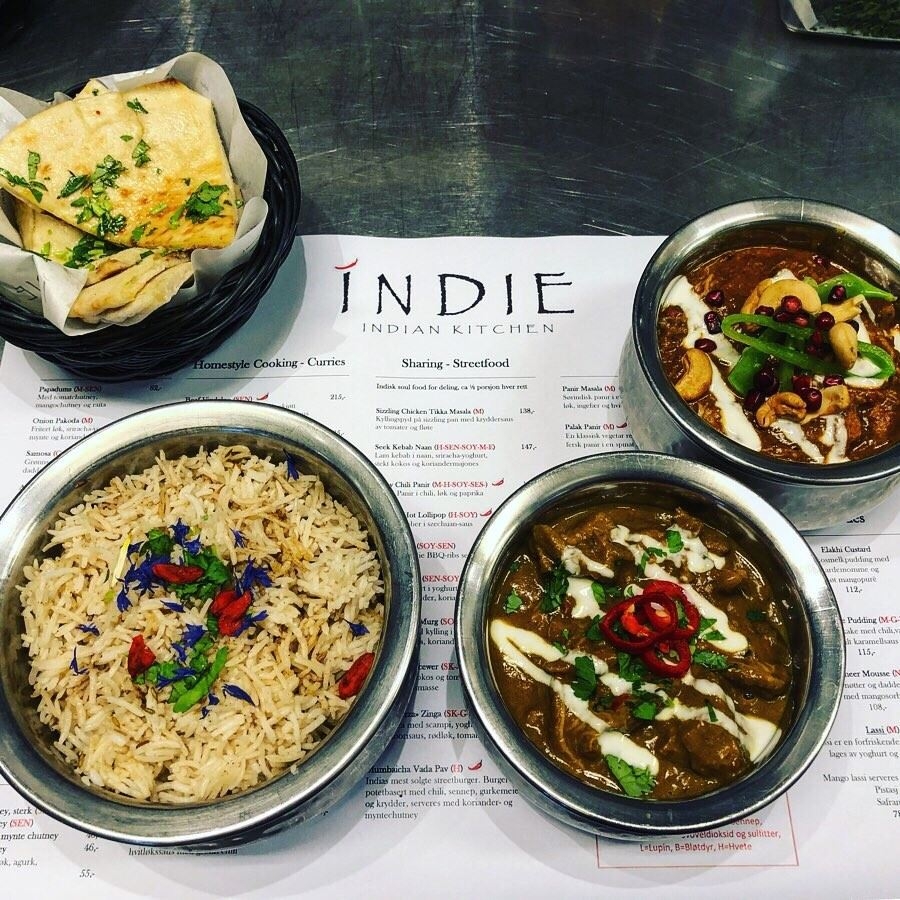 Matretter på Indie Restaurant
