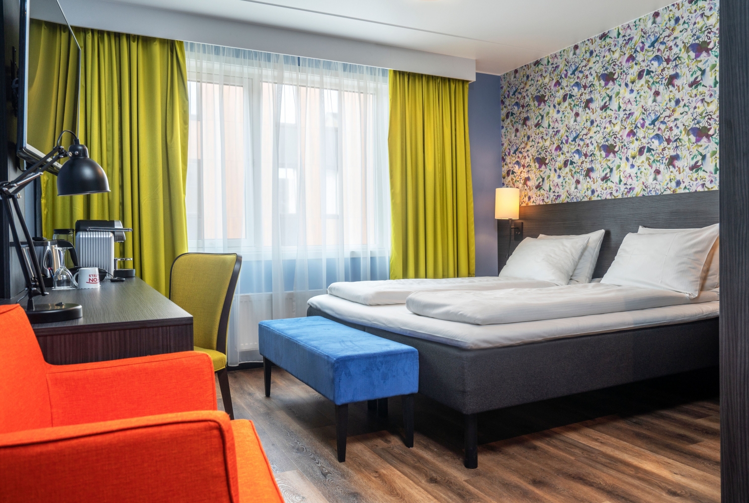 Superior bedroom in Thon hotel Troms;