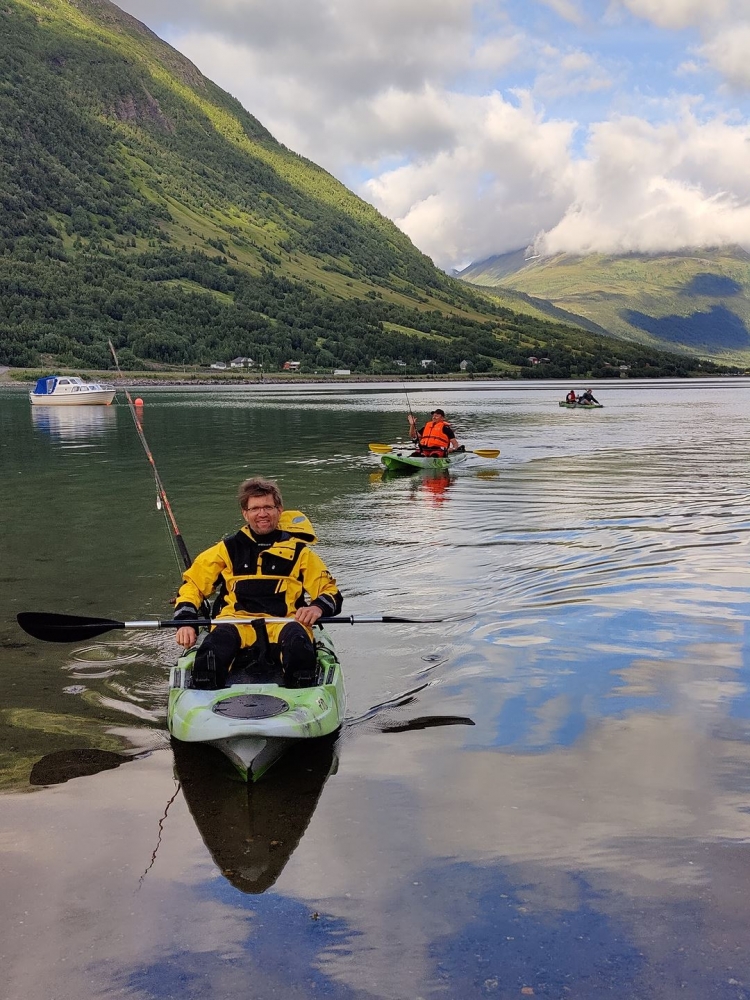 person in a kayak