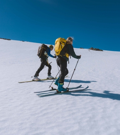 Two persons on ski touring