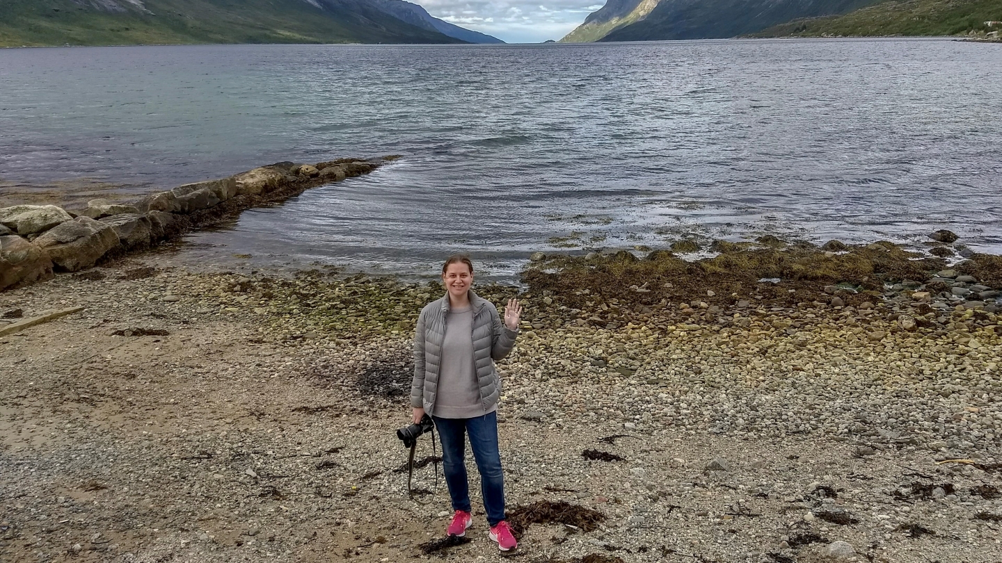 Sarah Poitras besøkte Ersfjord i fjor sommer