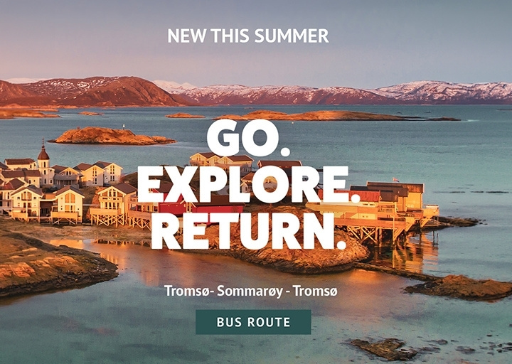 Banner Arctic Route bus Tromsø-Sommarøy