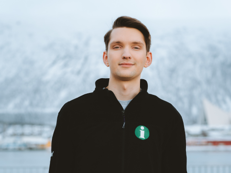 Mann som smiler i Tromsø