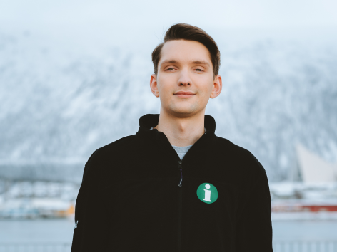 Man smiling in Tromsø