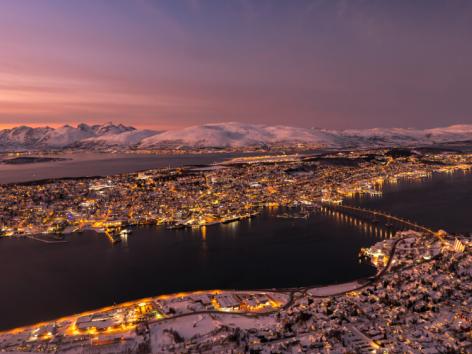 Polar night in Tromsø