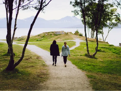 Går en tur i Telegrafbukta