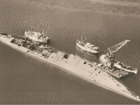 Tirpitz sank off Håkøya during World War II