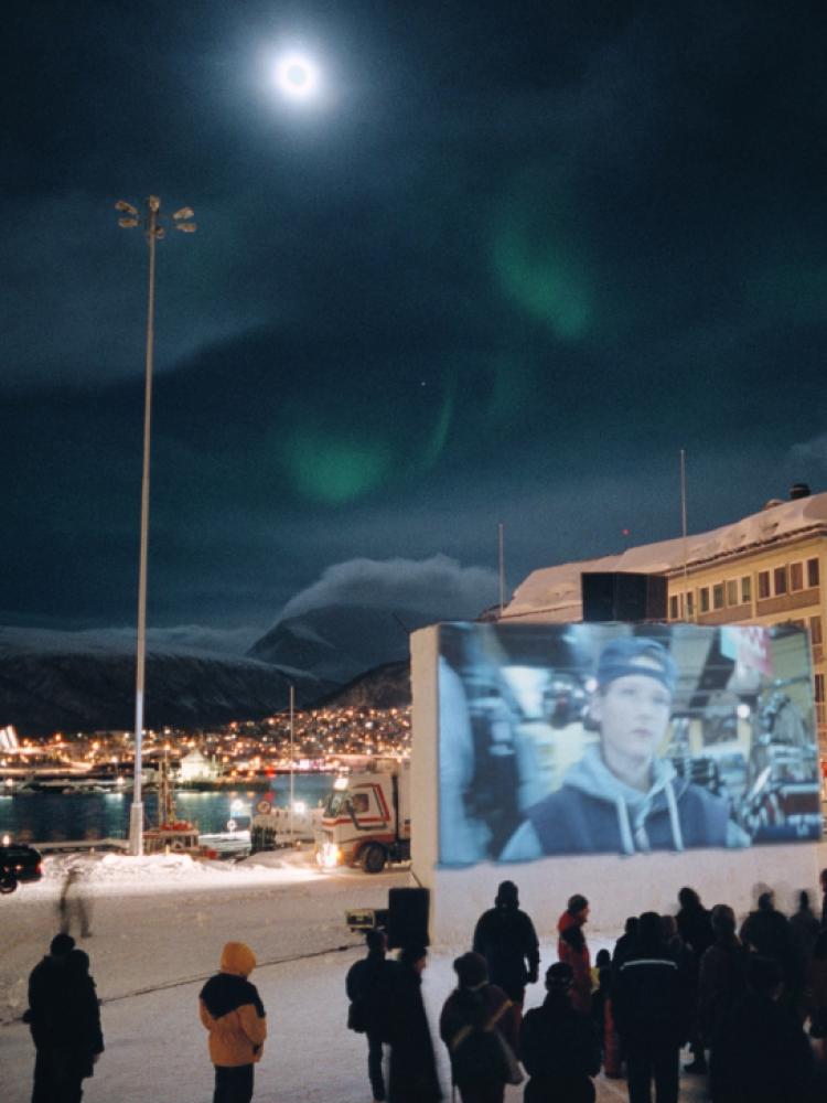 Screening of film at Stortorget