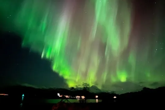 Northern Lights above Marieke Anna accommodation.