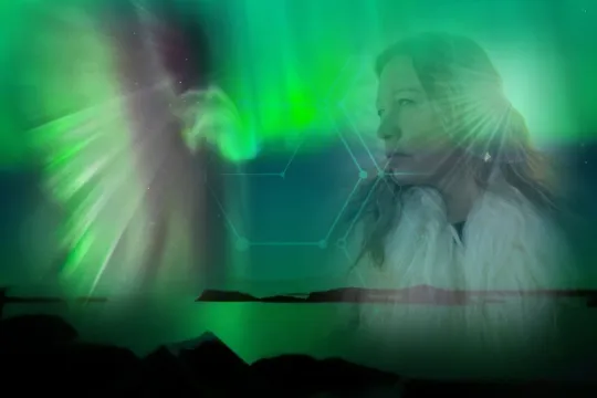 Picture of Marieke Anna and the Northern Lights