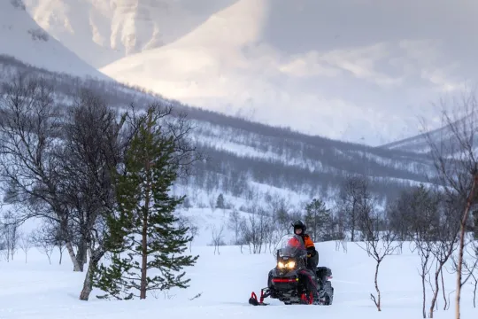 Snowmobiling in the Tromsø region