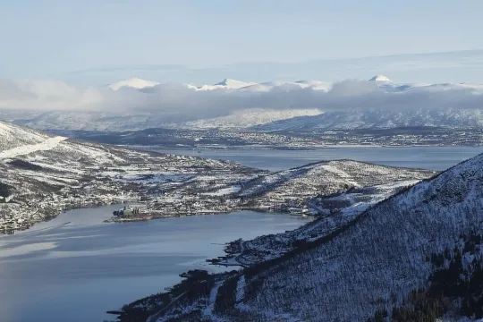 Beautiful fjord in the Tromsø region