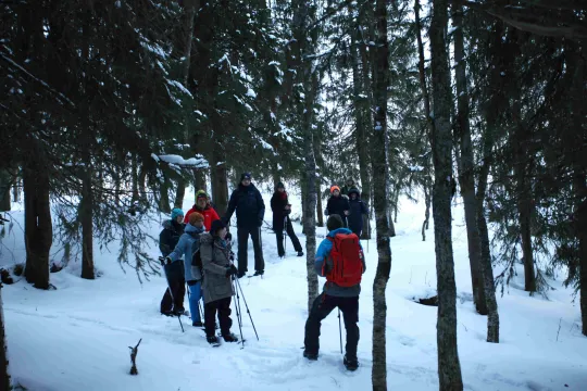 Guidet trugetur med bål og aking