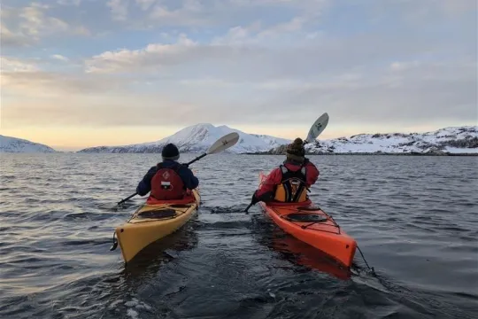 Winter kayak trip
