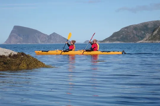 Two guests in a kayak
