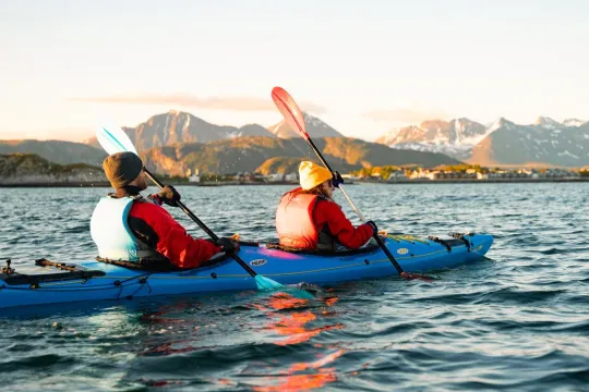 Morgenkajakktur på Sommarøy uten transport