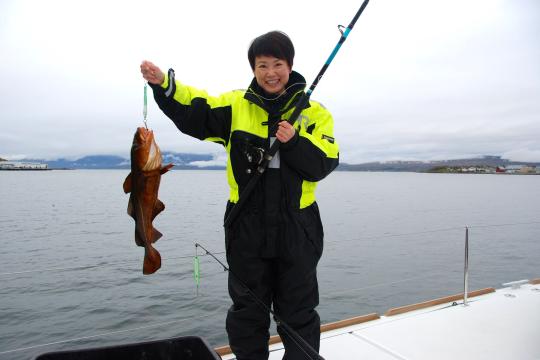 Arctic Fisketur med selvfanget fisk til lunsj