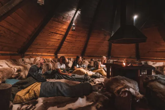 From inside of the camp