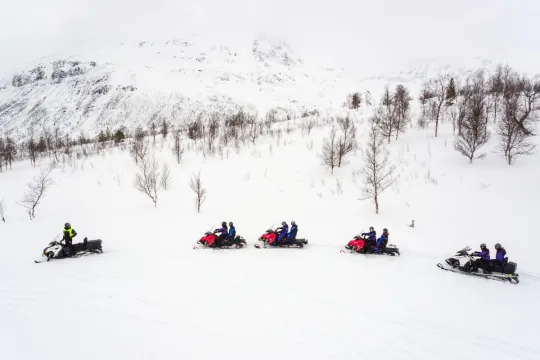 Snowmobiling in the Tromsø region