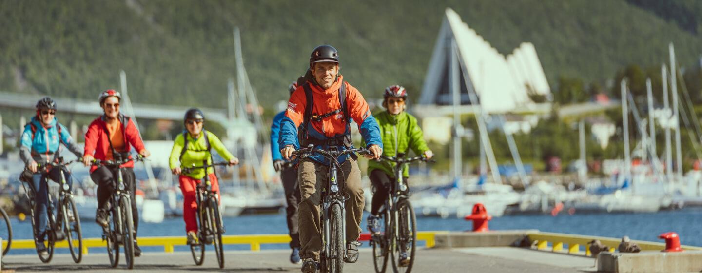 summer cycling tour in Tromso