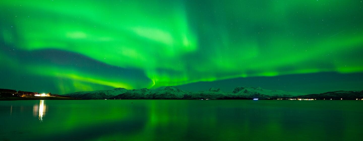 Northern lights in Tromsø, Northern Norway