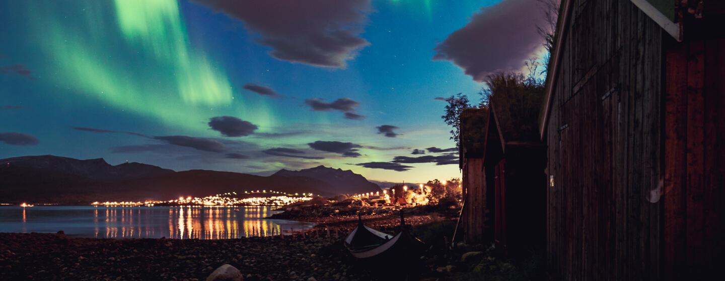Northern lights above Tromsø