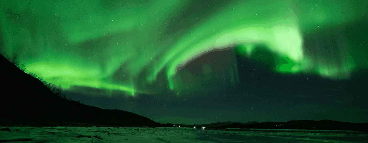 Spektakulært nordlys