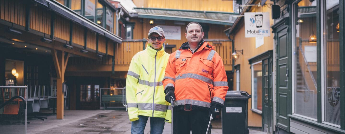 Disse to hverdagsheltene jobber for Tromsø ASVO
