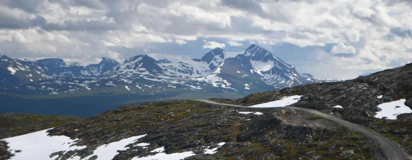 View of the mountains in Bardufoss