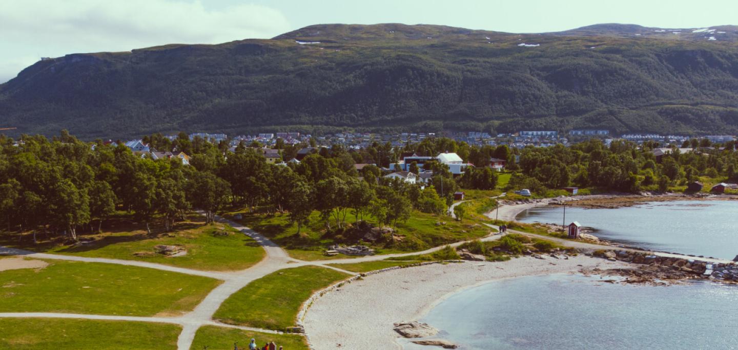 Summer in Telegrafbukta in Tromsø